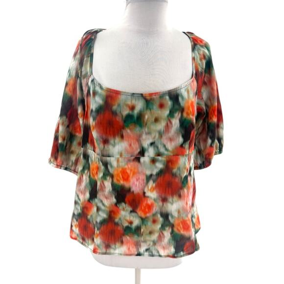 NWT J. Crew Squareneck Top in Liberty
Hazy Days Floral puff sleeve sz 16 - Picture 4 of 9